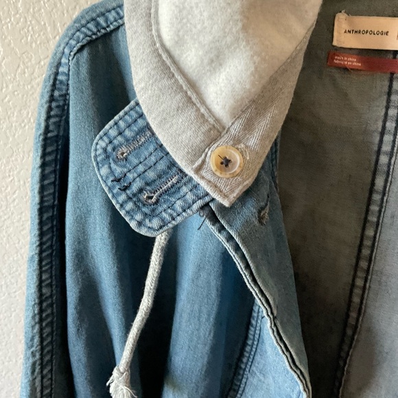 Anthropologie Pilcro denim poncho/jacket - Picture 4 of 11